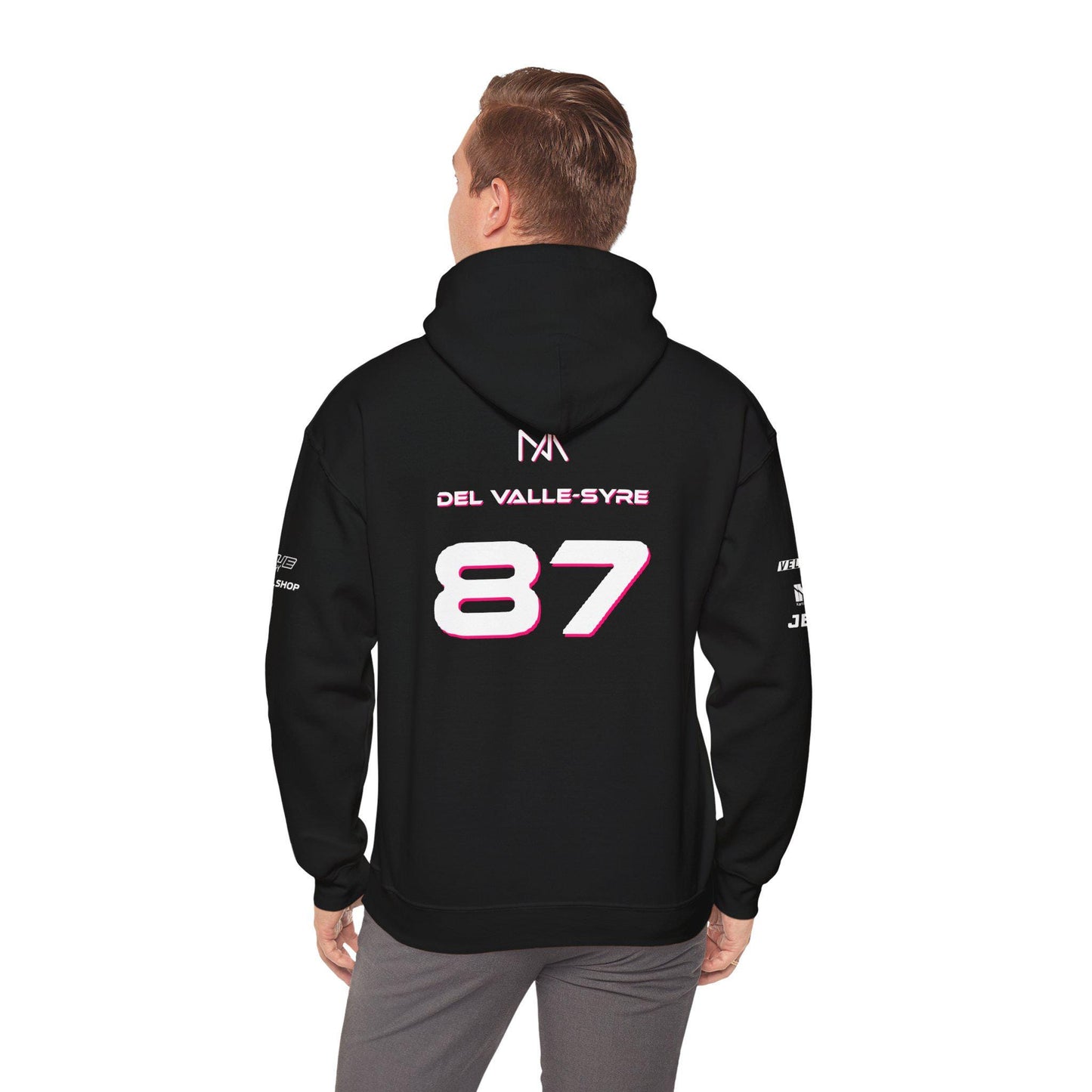 NOVA E-Sports Aiden Del Valle-Syre 87 Driver Hoodie - Unisex Gamer Sweatshirt, Gaming Fan Apparel, Esports Gift, Personalized Gaming Jacket,