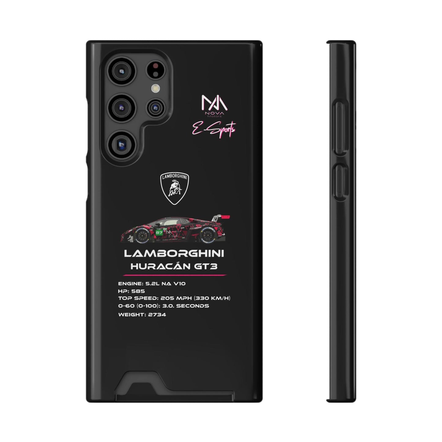 NOVA E-Sports Huracán GT3 Phone Case With Card Holder