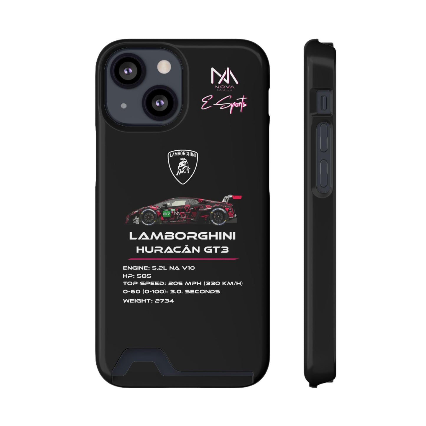 NOVA E-Sports Huracán GT3 Phone Case With Card Holder